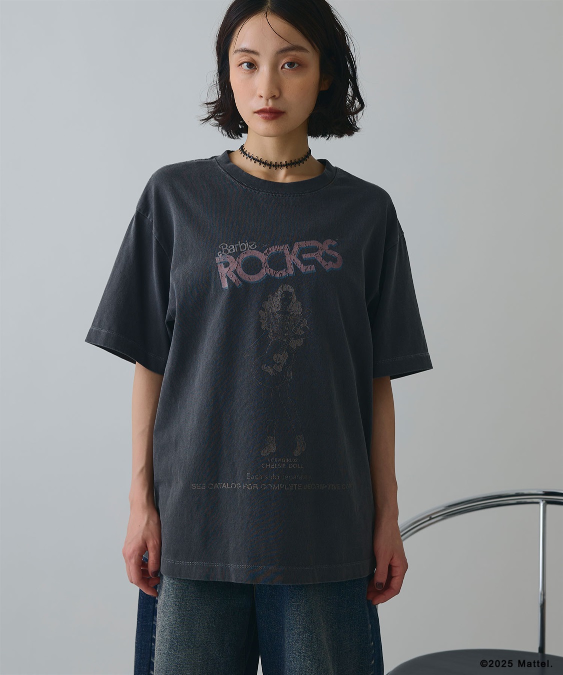 ELLEgirl 《Barbie×ELLEgirl》ROCKRSロゴTシャツ_sub_2