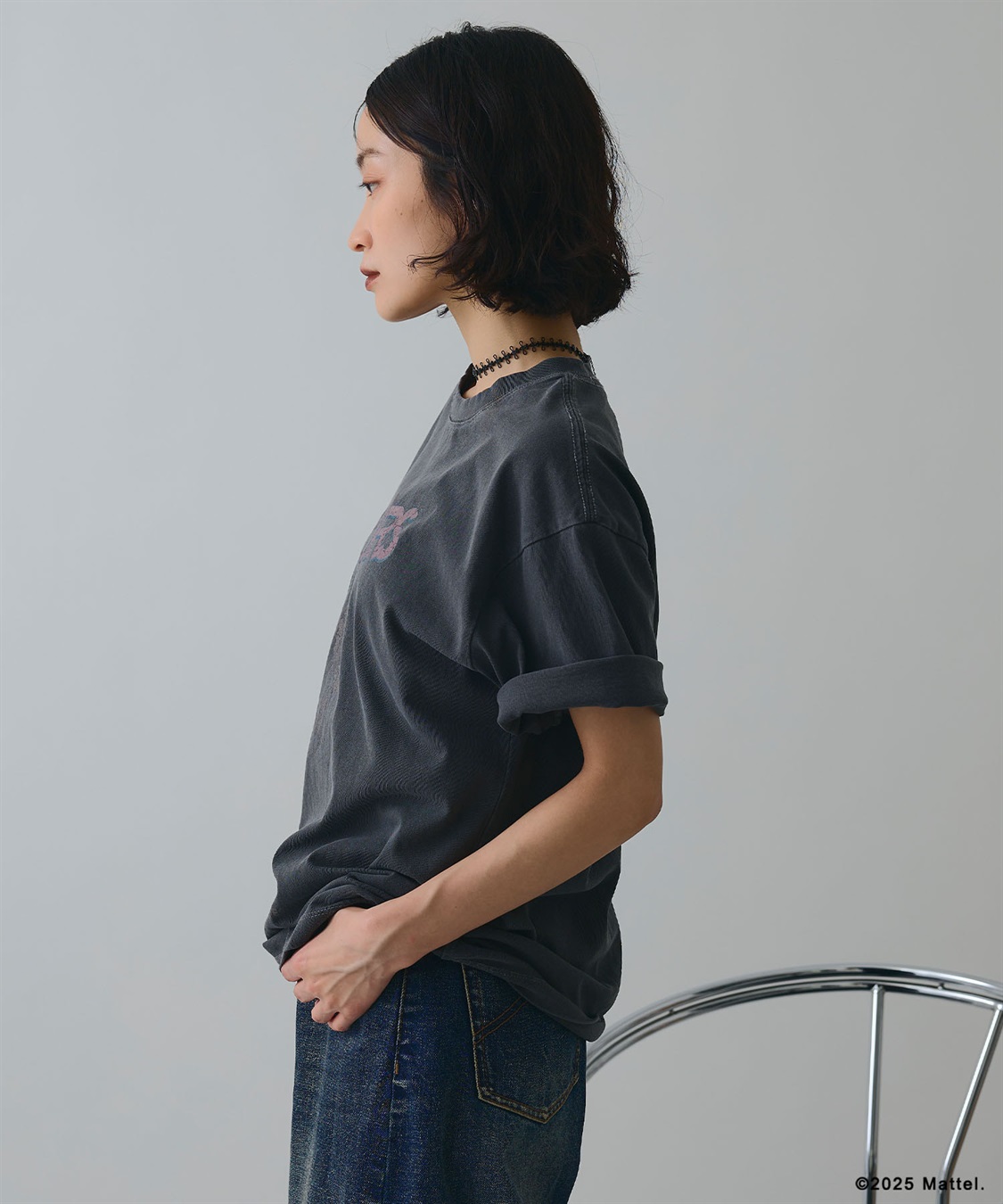 ELLEgirl 《Barbie×ELLEgirl》ROCKRSロゴTシャツ_sub_5