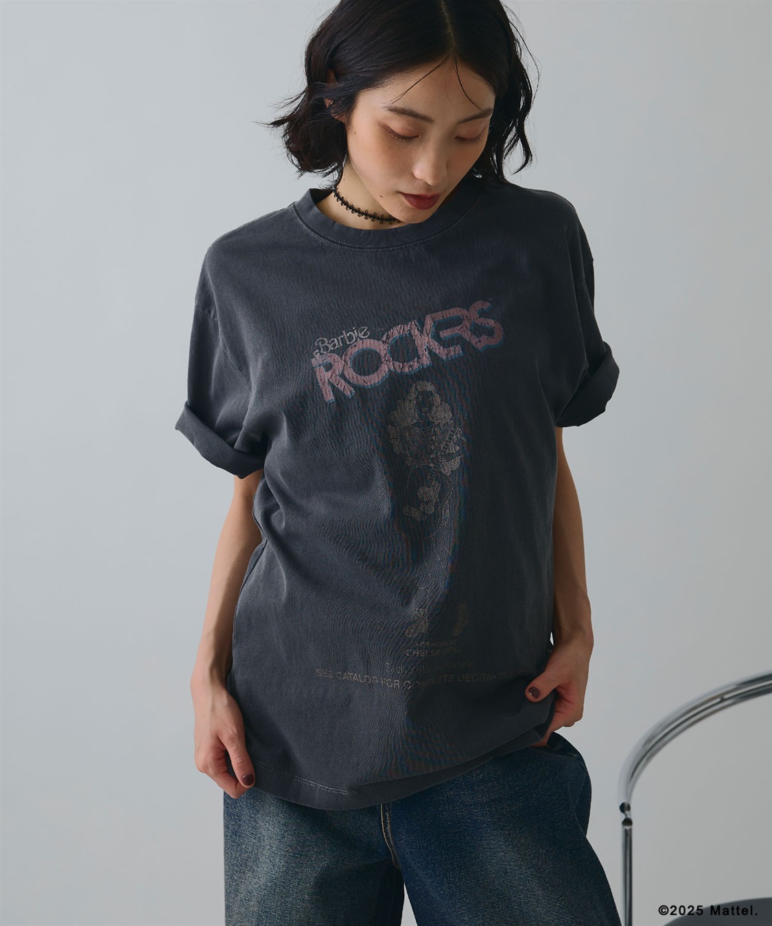 ELLEgirl 《Barbie×ELLEgirl》ROCKRSロゴTシャツ_sub_7