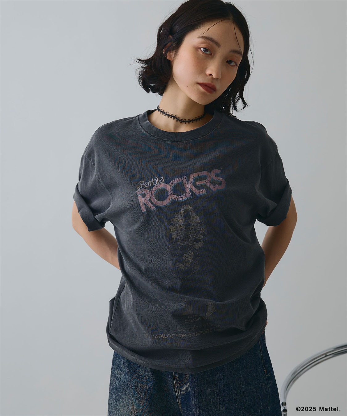 ELLEgirl 《Barbie×ELLEgirl》ROCKRSロゴTシャツ_sub_8