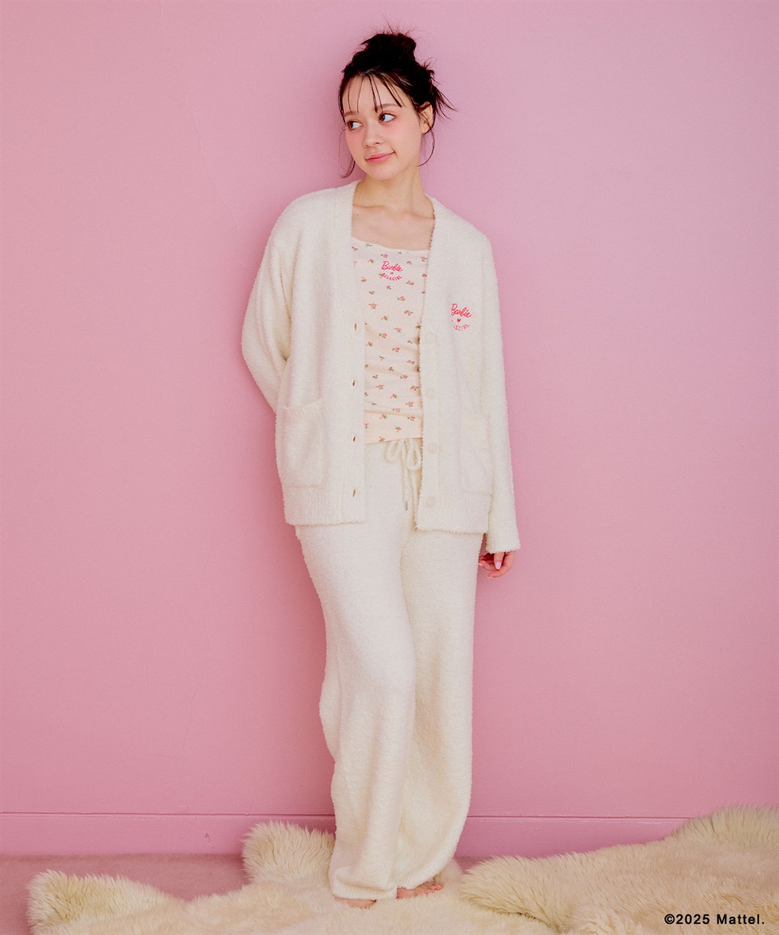 ELLEgirl 《Barbie×ELLEgirl》マシュマロタッチニットVﾈｯｸカーディガン_sub_5