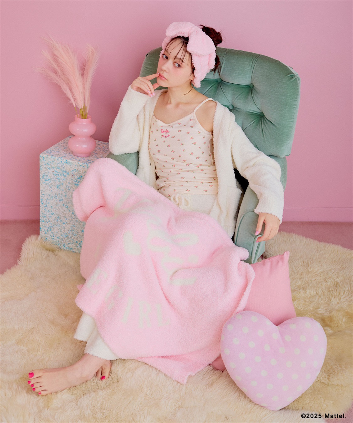 ELLEgirl 《Barbie×ELLEgirl》マシュマロタッチニットVﾈｯｸカーディガン_sub_12