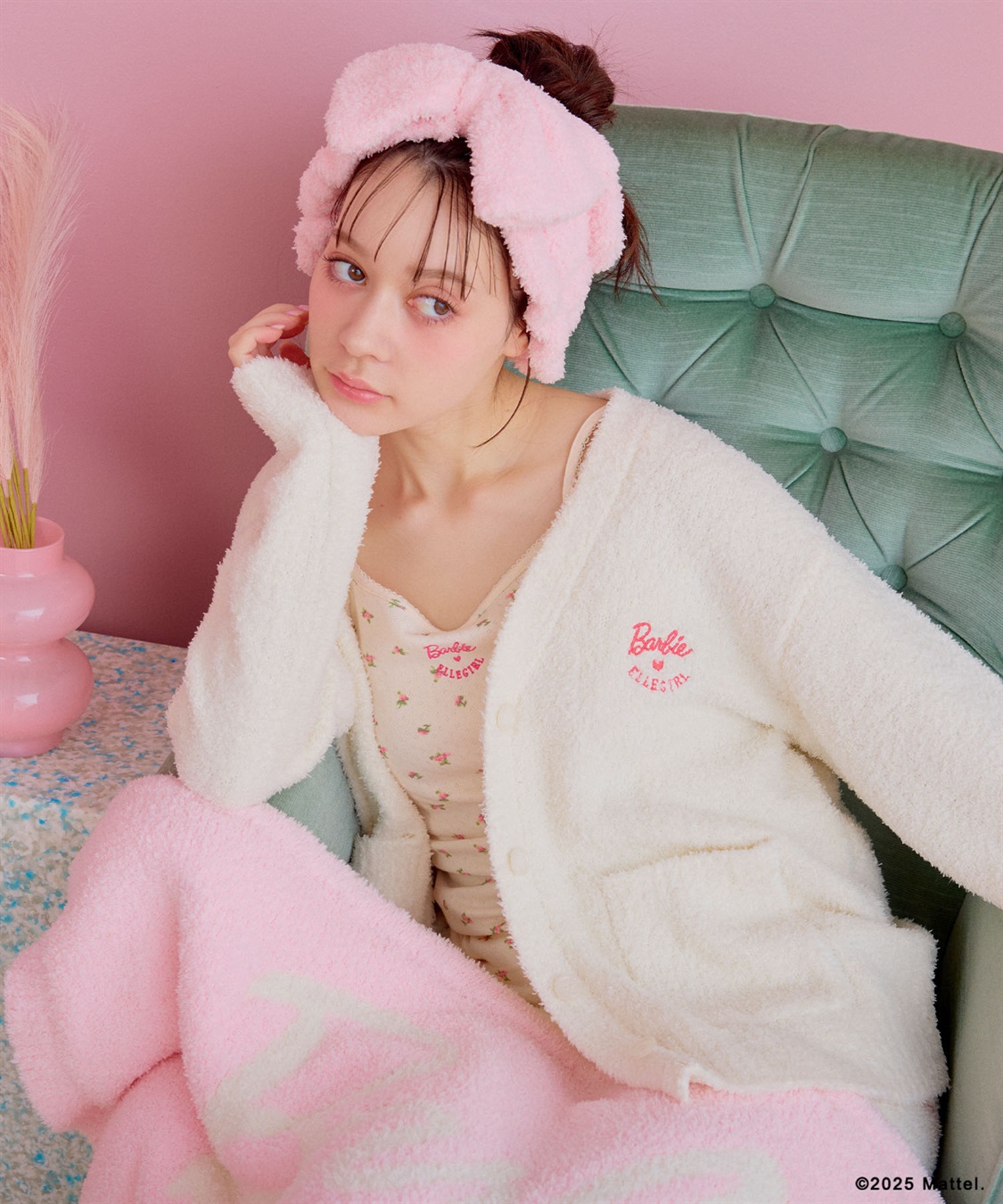 ELLEgirl 《Barbie×ELLEgirl》マシュマロタッチニットVﾈｯｸカーディガン_sub_14
