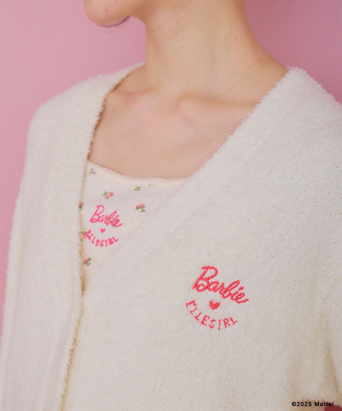 ELLEgirl 《Barbie×ELLEgirl》マシュマロタッチニットVﾈｯｸカーディガン_sub_26