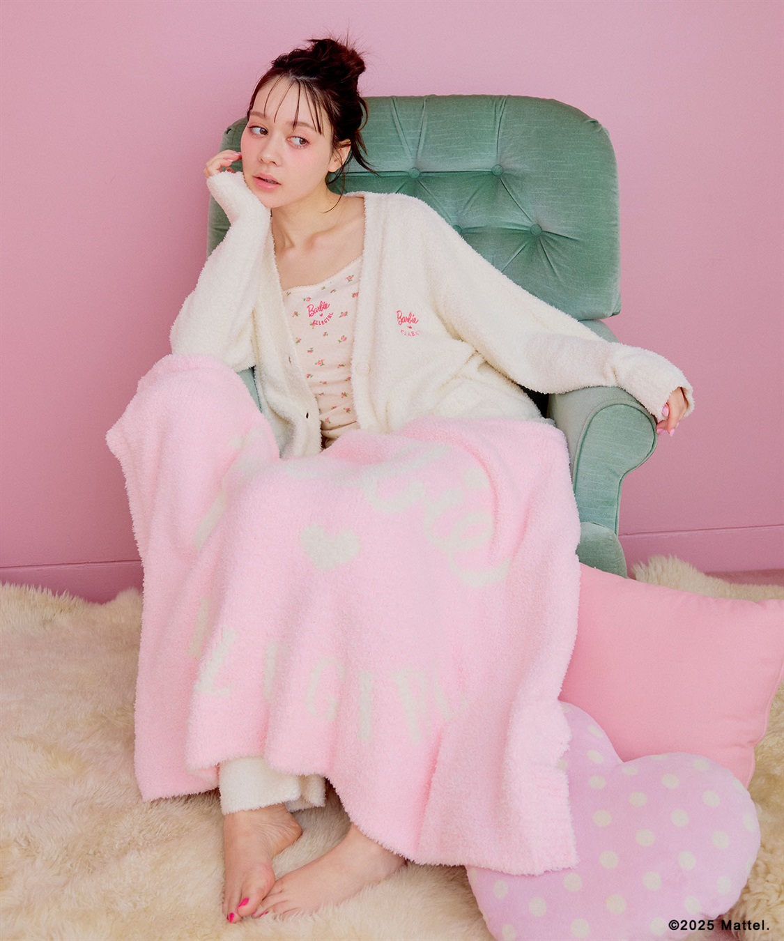 ELLEgirl 《Barbie×ELLEgirl》マシュマロタッチブランケット_sub_4