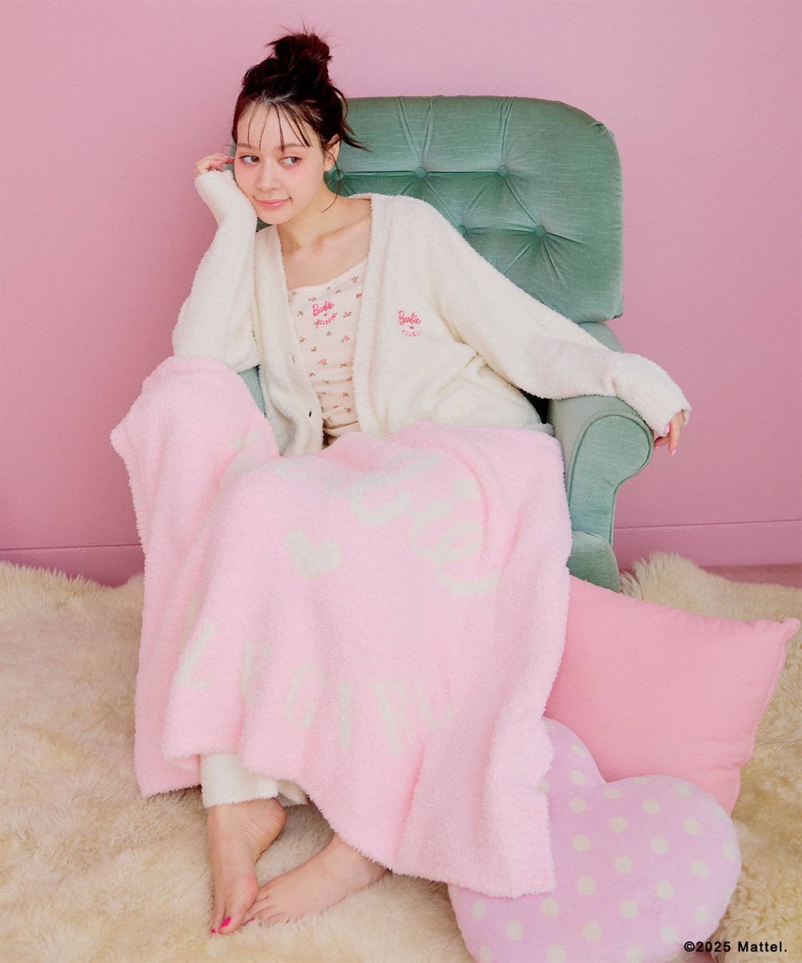 ELLEgirl 《Barbie×ELLEgirl》マシュマロタッチブランケット_sub_5