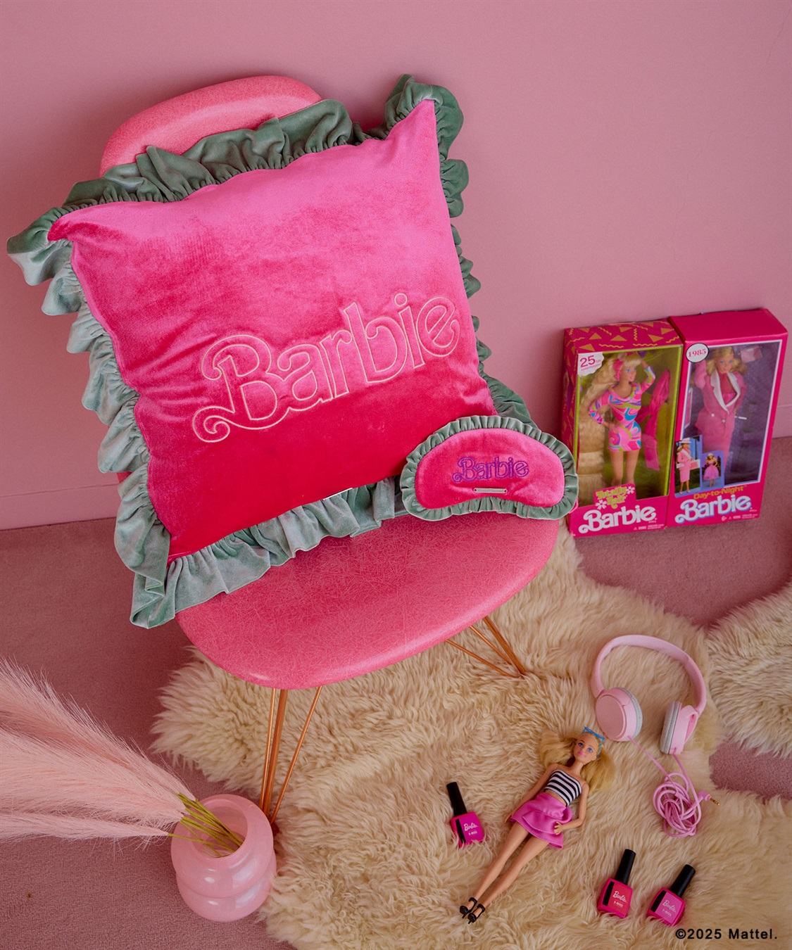 ELLEgirl 《Barbie×ELLEgirl》ベロアフリルクッションカバー_sub_12