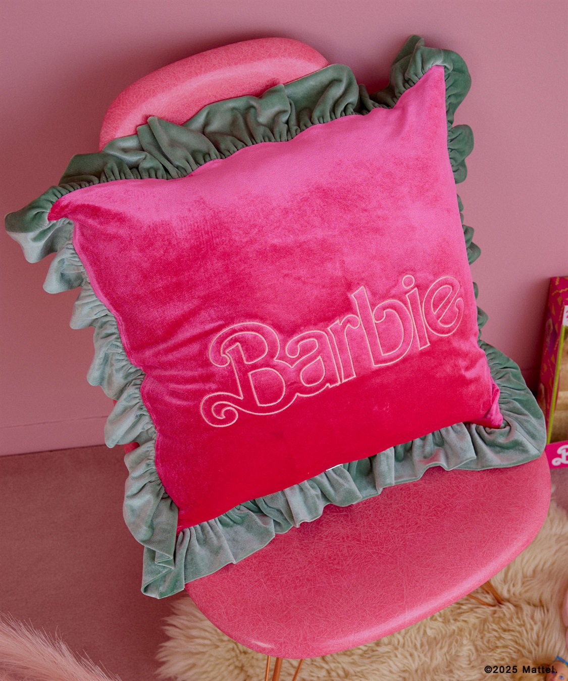 ELLEgirl 《Barbie×ELLEgirl》ベロアフリルクッションカバー_sub_13