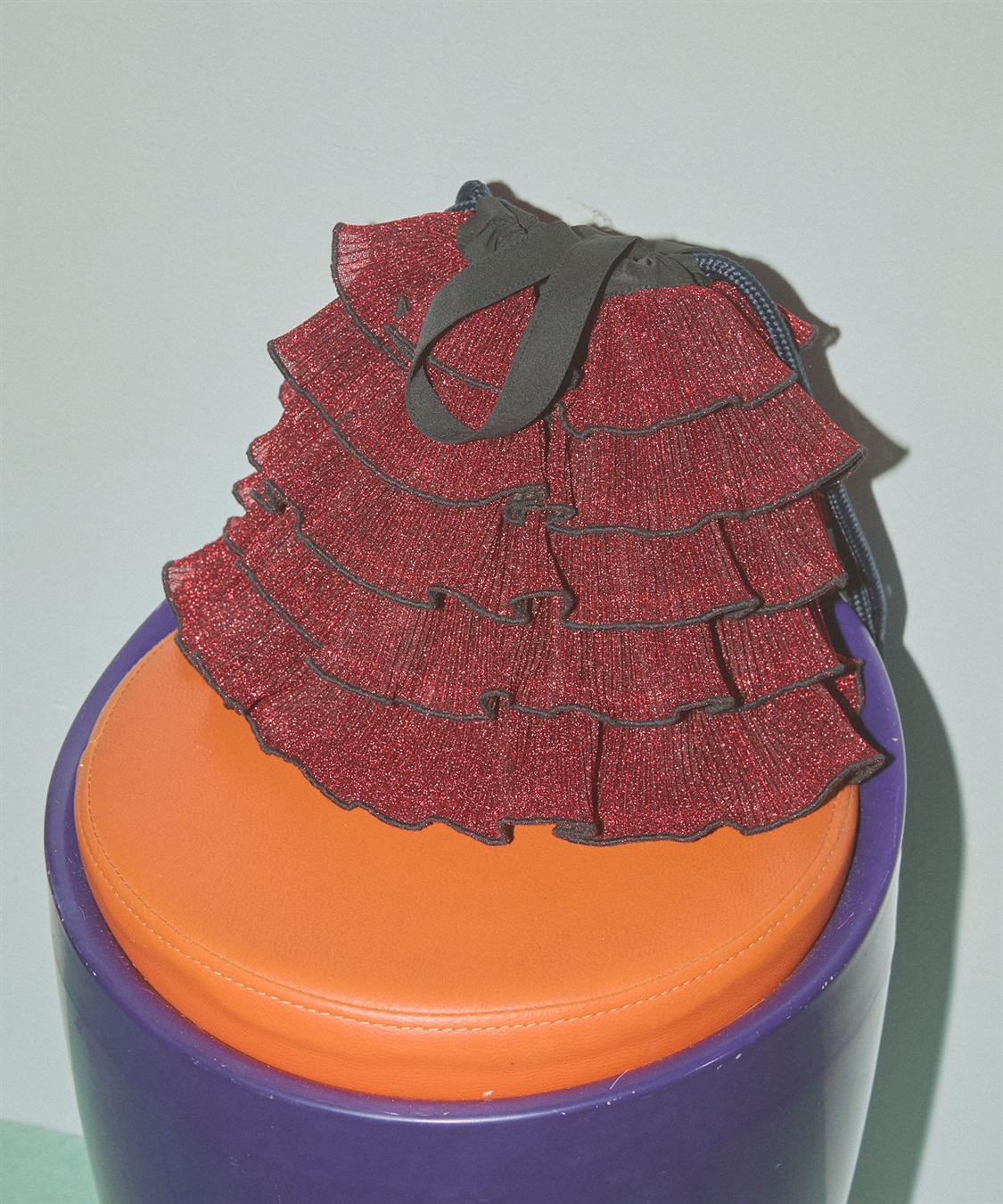 ELLEgirl ラメプリーツフリル巾着バッグ【500mlペットボトル収納可能】_sub_16