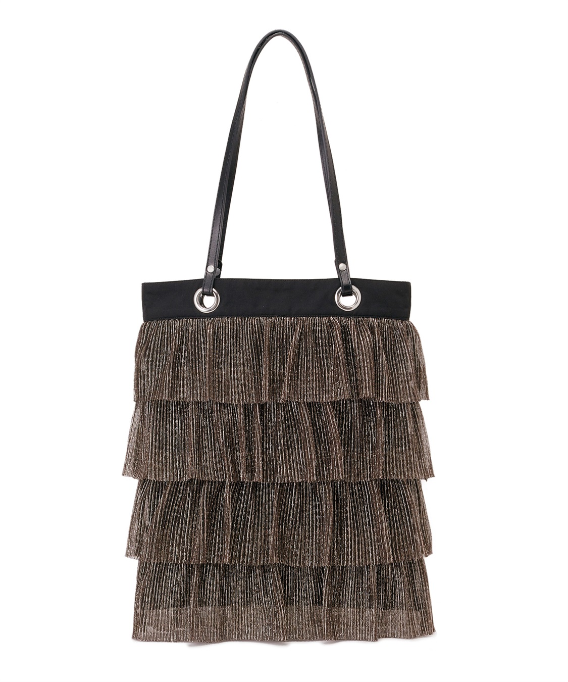 ELLEgirl ラメプリーツフリルトートバッグ_sub_5