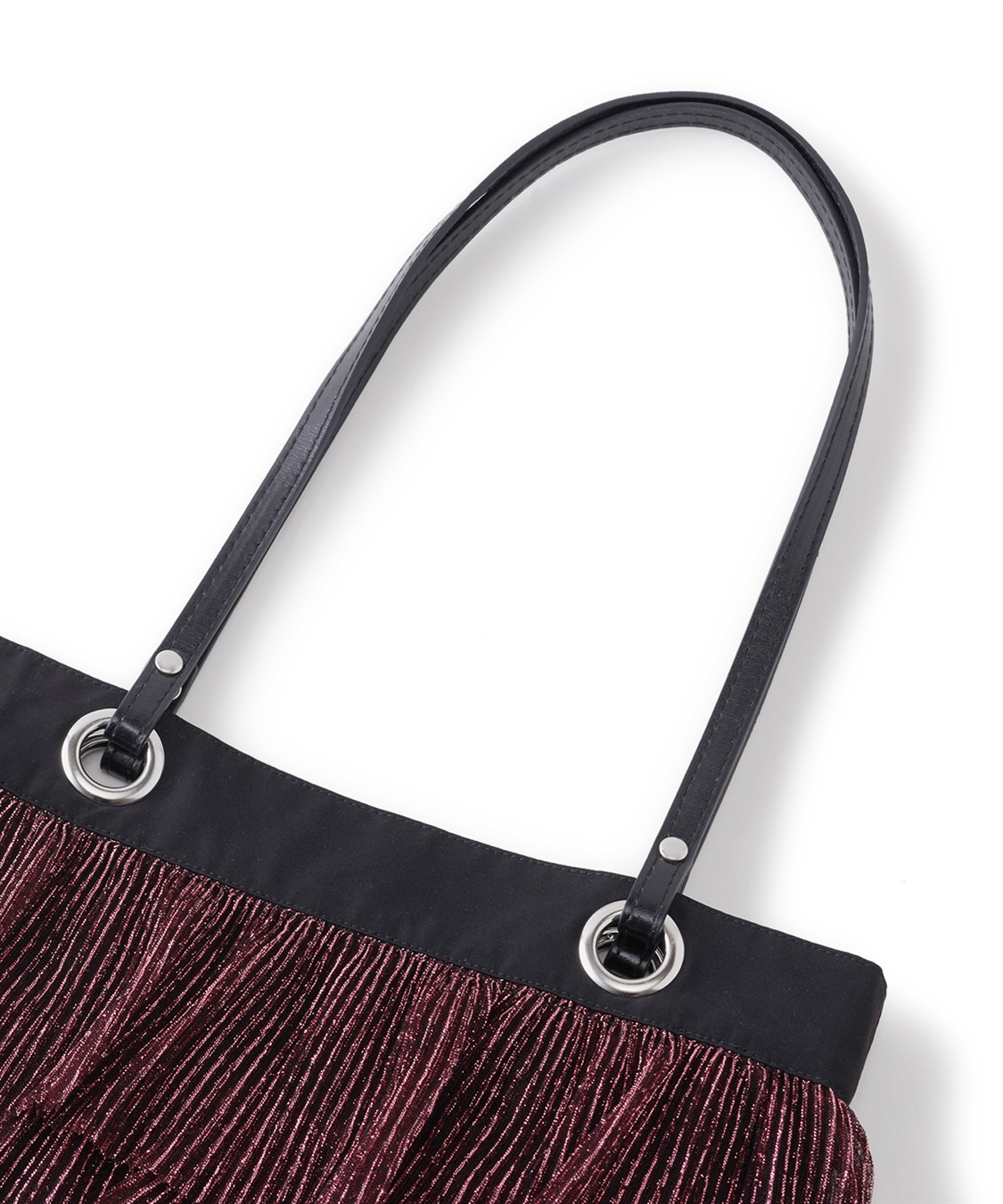 ELLEgirl ラメプリーツフリルトートバッグ_sub_9