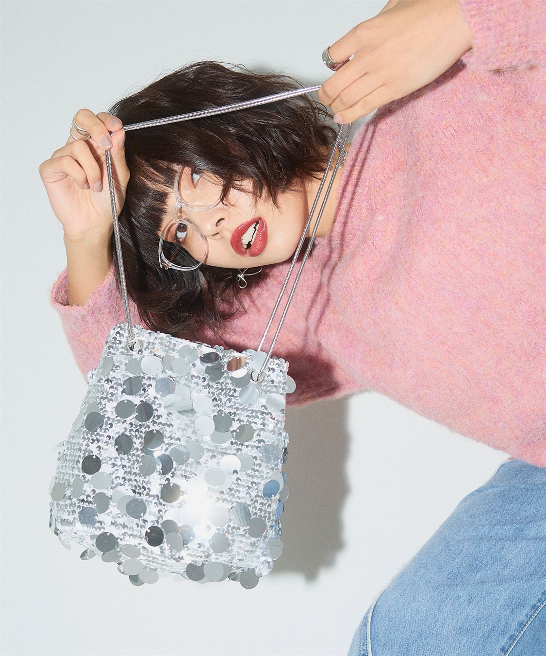 2wayスパンコールチェーンバッグ ELLEgirl｜クロスプラス公式