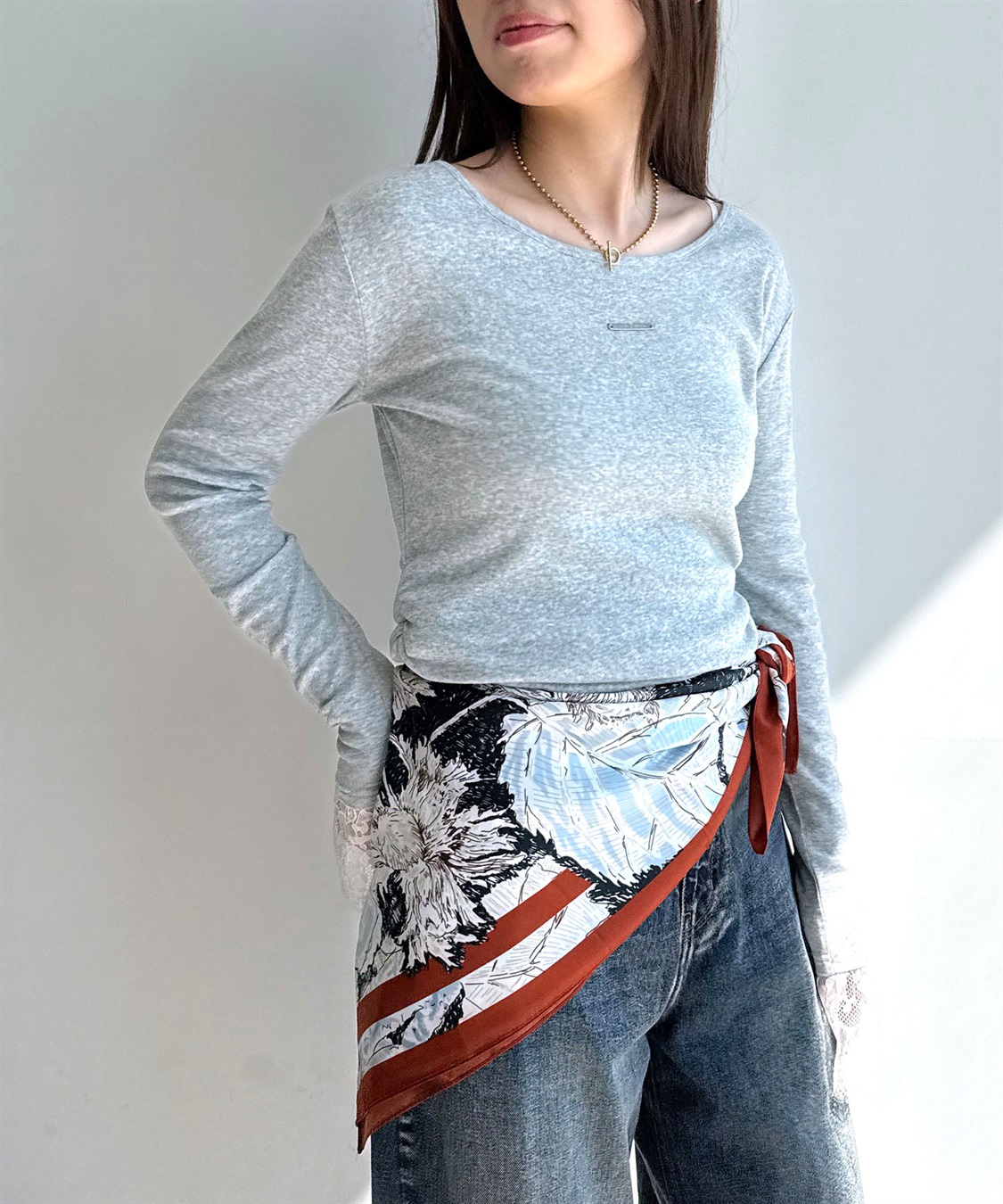 ELLEgirl アソート柄大判スカーフ_sub_5