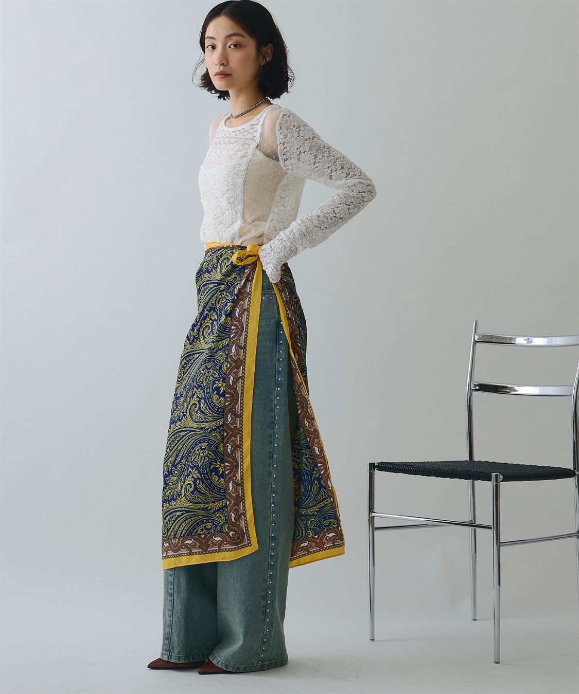 ELLEgirl アソート柄大判スカーフ_sub_10