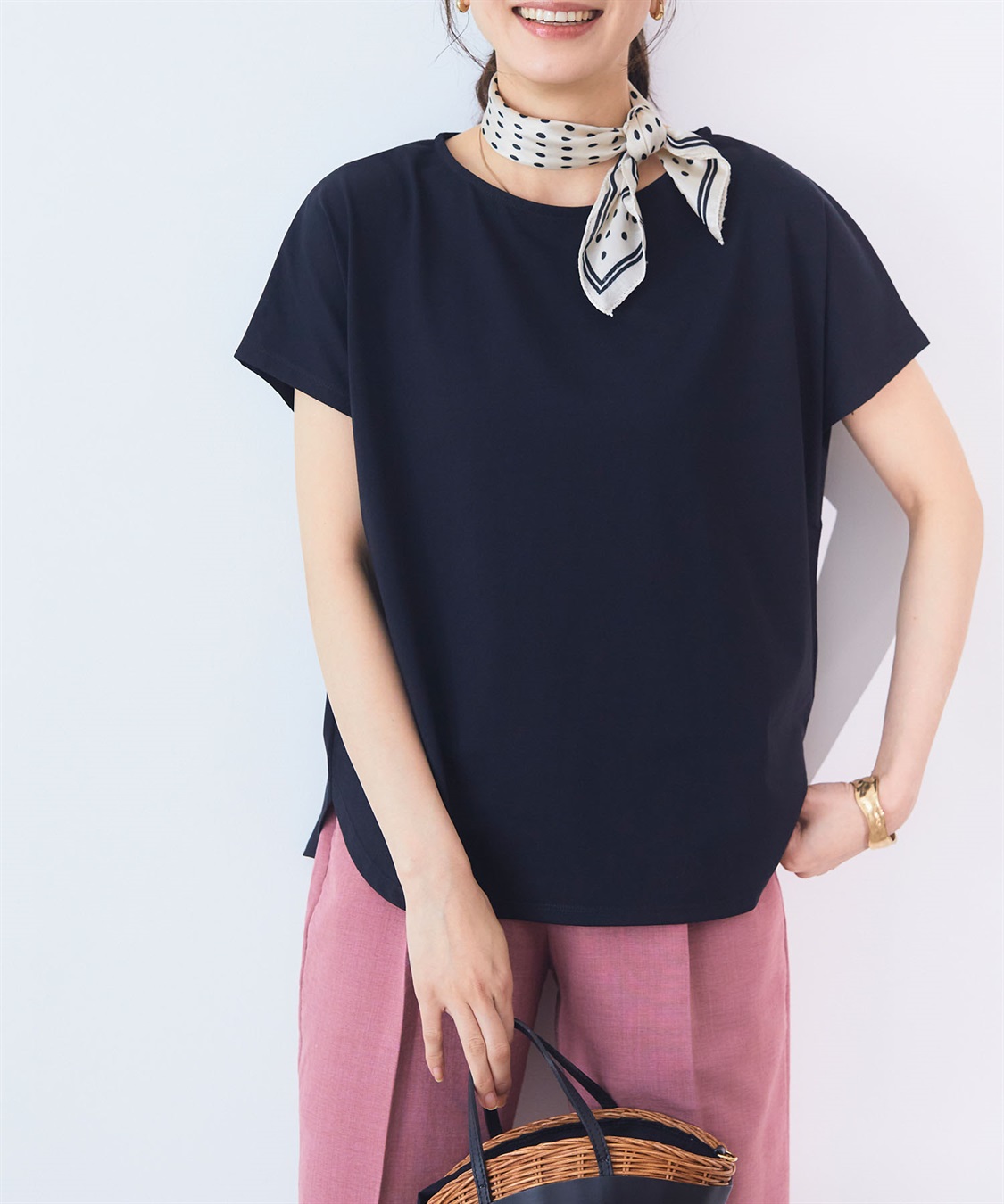 CROSS FUNCTION 《接触冷感》エブ楽フレンチスリーブTシャツ【CF/クロスファンクション】_sub_2