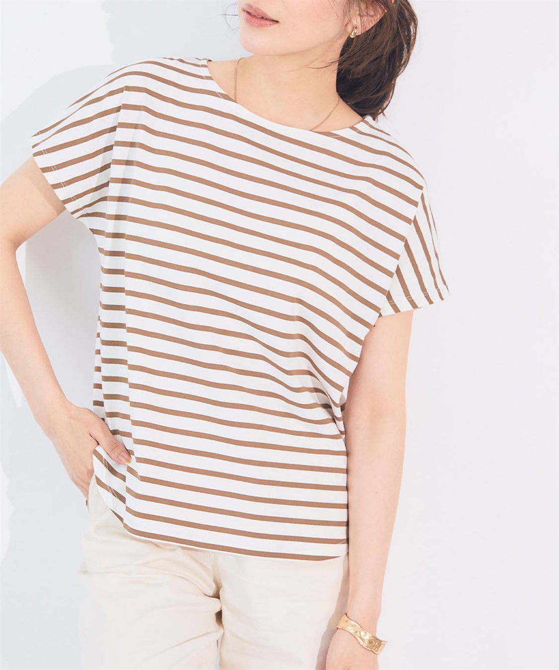 CROSS FUNCTION 《接触冷感》エブ楽フレンチスリーブTシャツ【CF/クロスファンクション】_sub_5