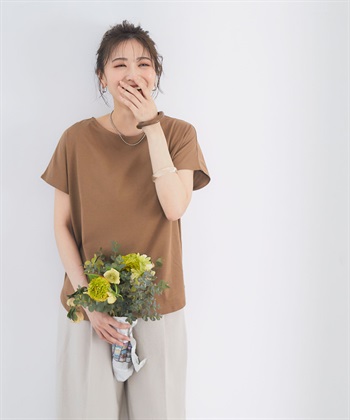 CROSS FUNCTION 《接触冷感》エブ楽フレンチスリーブTシャツ【CF/クロスファンクション】_subthumb_8