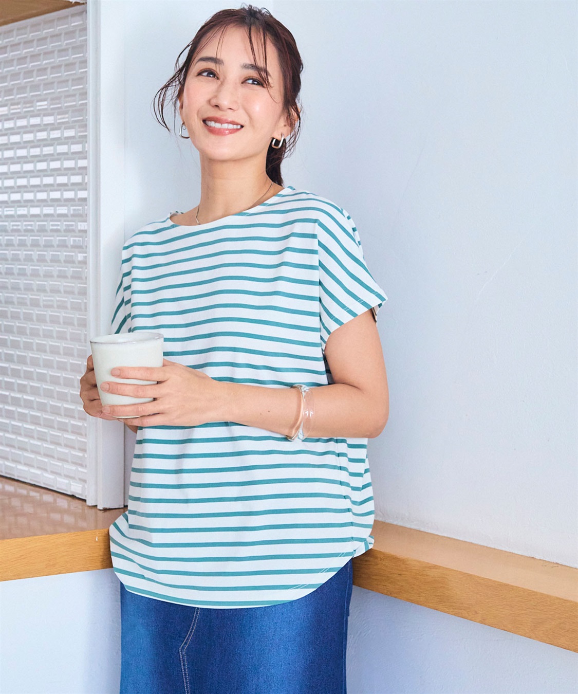 CROSS FUNCTION 《接触冷感》エブ楽フレンチスリーブTシャツ【CF/クロスファンクション】_sub_25