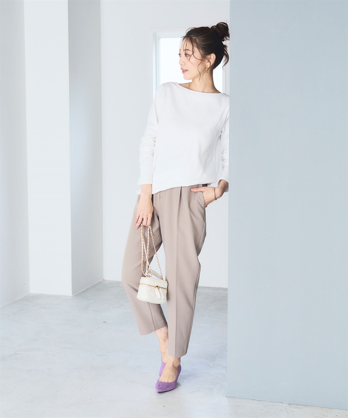 CROSS FUNCTION 《洗える》エブ楽 2wayバックオープンロングスリーブTシャツ【CF/クロスファンクション】_sub_6