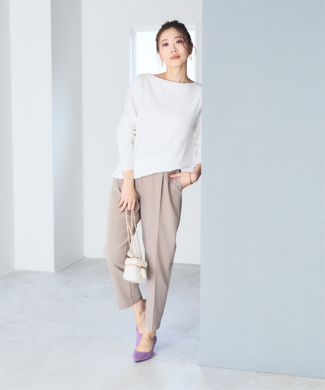 CROSS FUNCTION 《洗える》エブ楽 2wayバックオープンロングスリーブTシャツ【CF/クロスファンクション】_sub_7