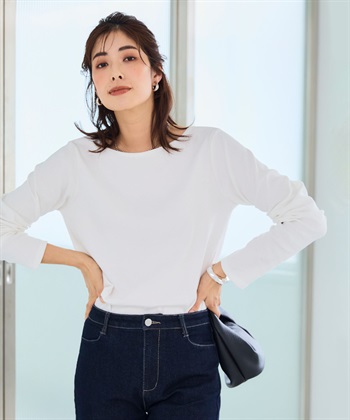 CROSS FUNCTION 《洗える》エブ楽 2wayバックオープンロングスリーブTシャツ【CF/クロスファンクション】_subthumb_9
