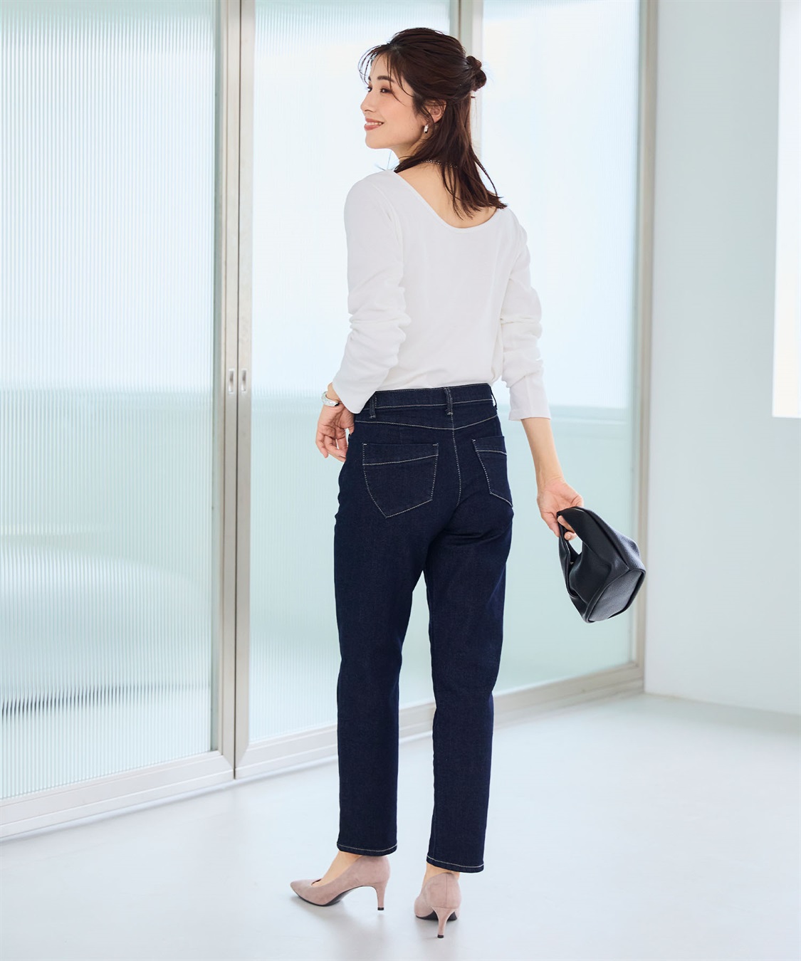 CROSS FUNCTION 《洗える》エブ楽 2wayバックオープンロングスリーブTシャツ【CF/クロスファンクション】_sub_12