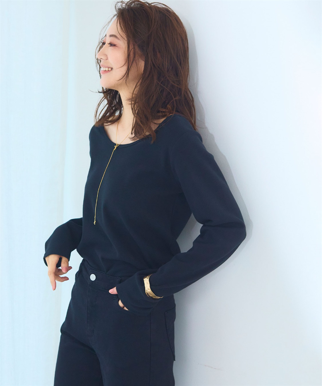 CROSS FUNCTION 《洗える》エブ楽 2wayバックオープンロングスリーブTシャツ【CF/クロスファンクション】_sub_13