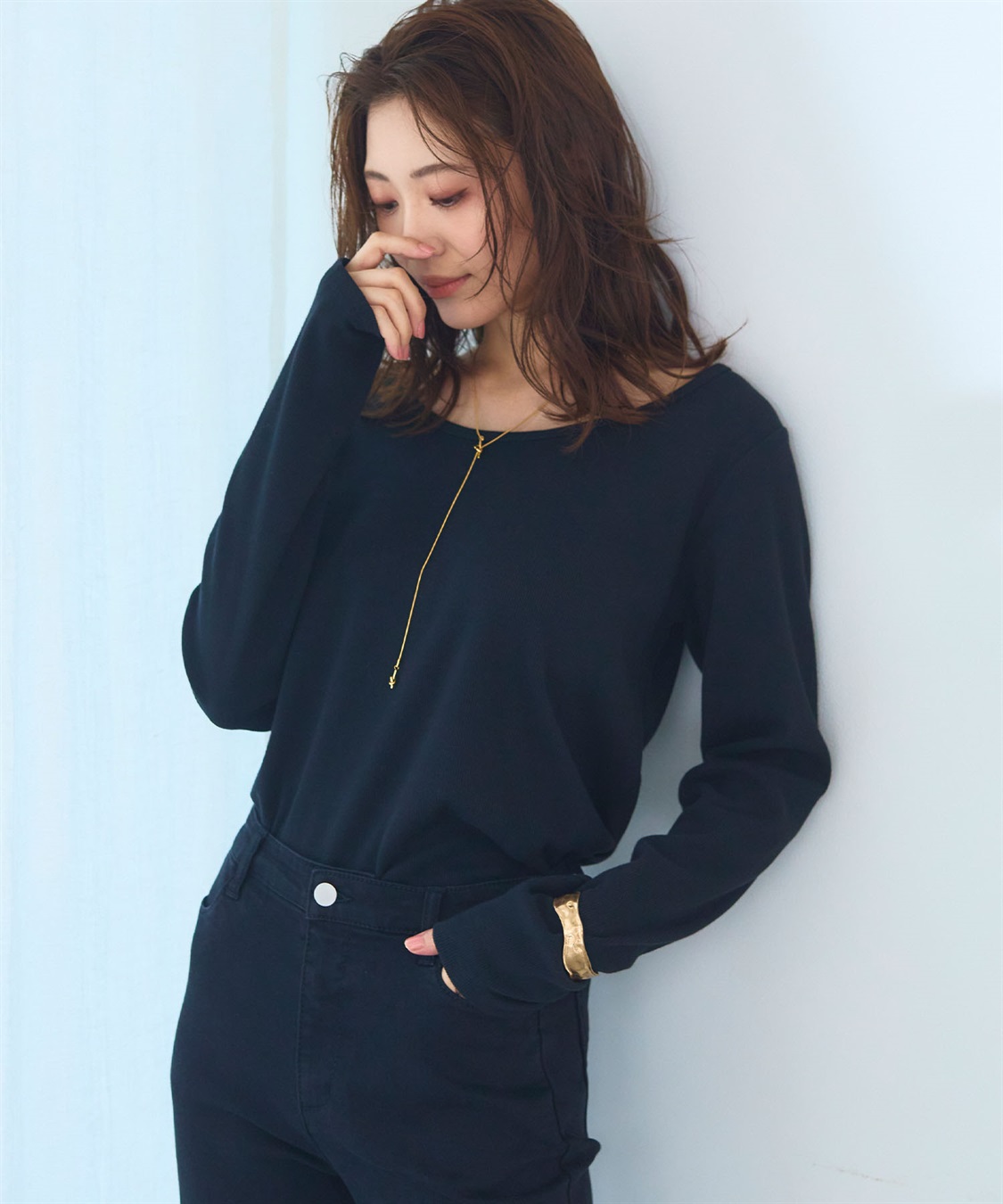 CROSS FUNCTION 《洗える》エブ楽 2wayバックオープンロングスリーブTシャツ【CF/クロスファンクション】_sub_14