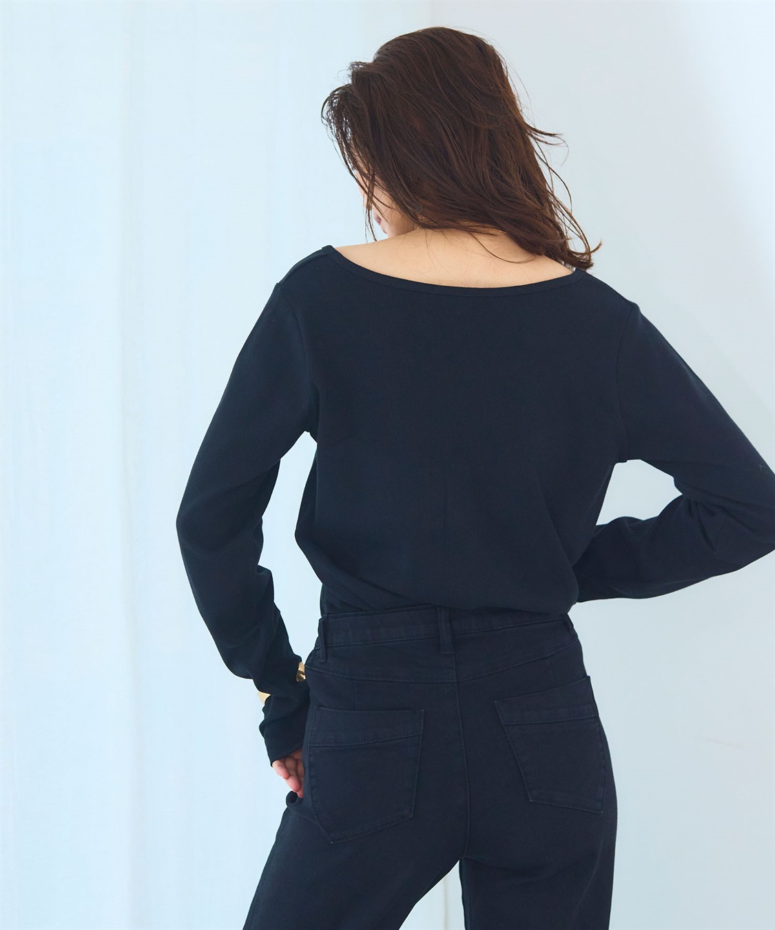 CROSS FUNCTION 《洗える》エブ楽 2wayバックオープンロングスリーブTシャツ【CF/クロスファンクション】_sub_16