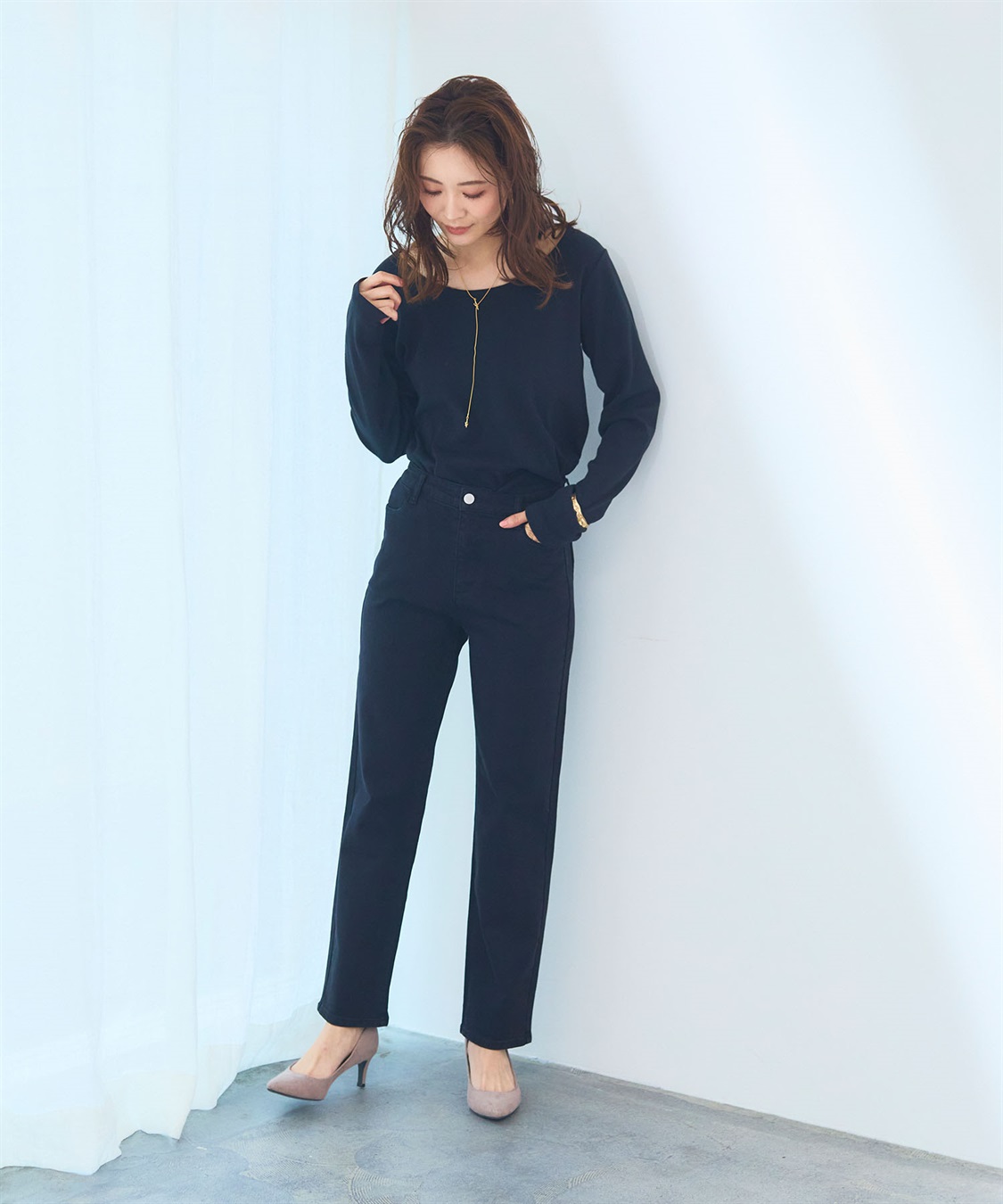 CROSS FUNCTION 《洗える》エブ楽 2wayバックオープンロングスリーブTシャツ【CF/クロスファンクション】_sub_17