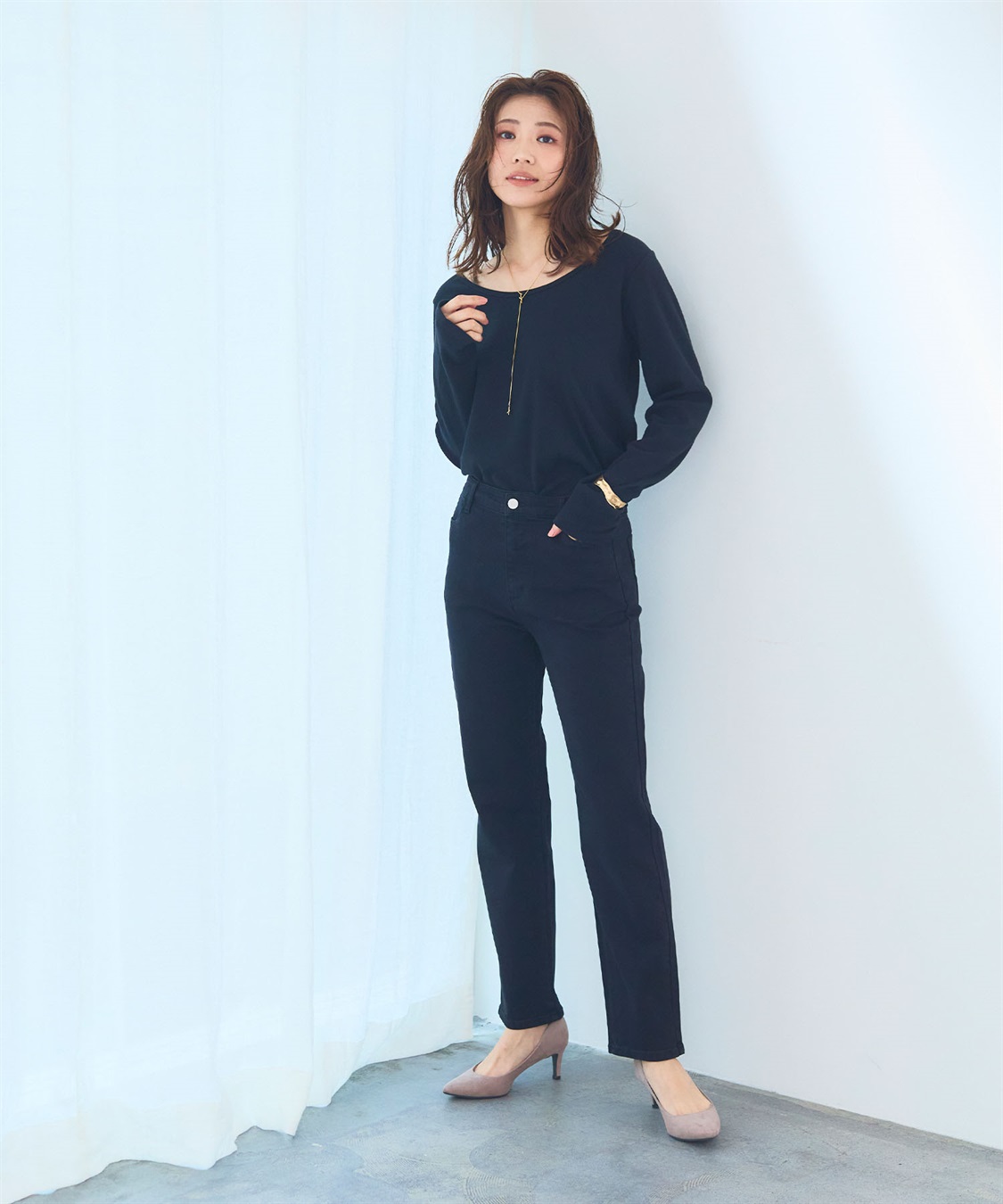 CROSS FUNCTION 《洗える》エブ楽 2wayバックオープンロングスリーブTシャツ【CF/クロスファンクション】_sub_19