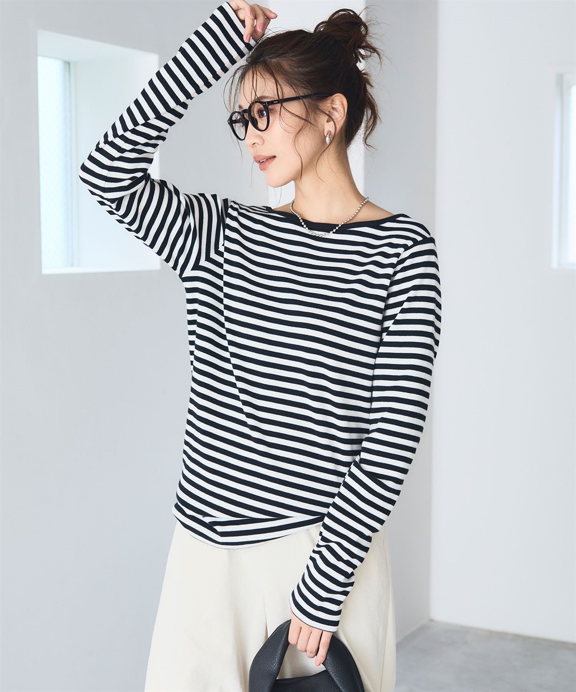 CROSS FUNCTION 《洗える》エブ楽 2wayバックオープンロングスリーブTシャツ【CF/クロスファンクション】_sub_21