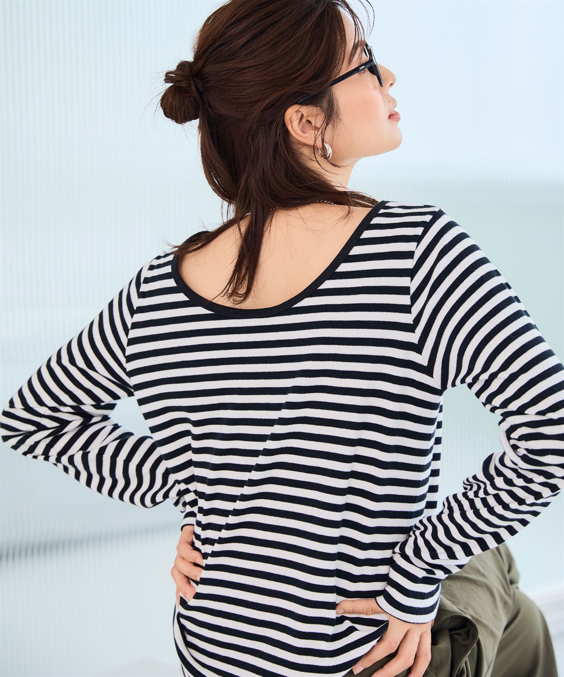 CROSS FUNCTION 《洗える》エブ楽 2wayバックオープンロングスリーブTシャツ【CF/クロスファンクション】_sub_22