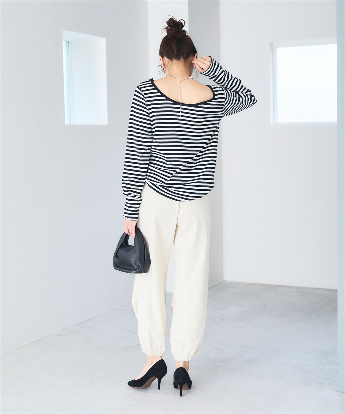 CROSS FUNCTION 《洗える》エブ楽 2wayバックオープンロングスリーブTシャツ【CF/クロスファンクション】_sub_26