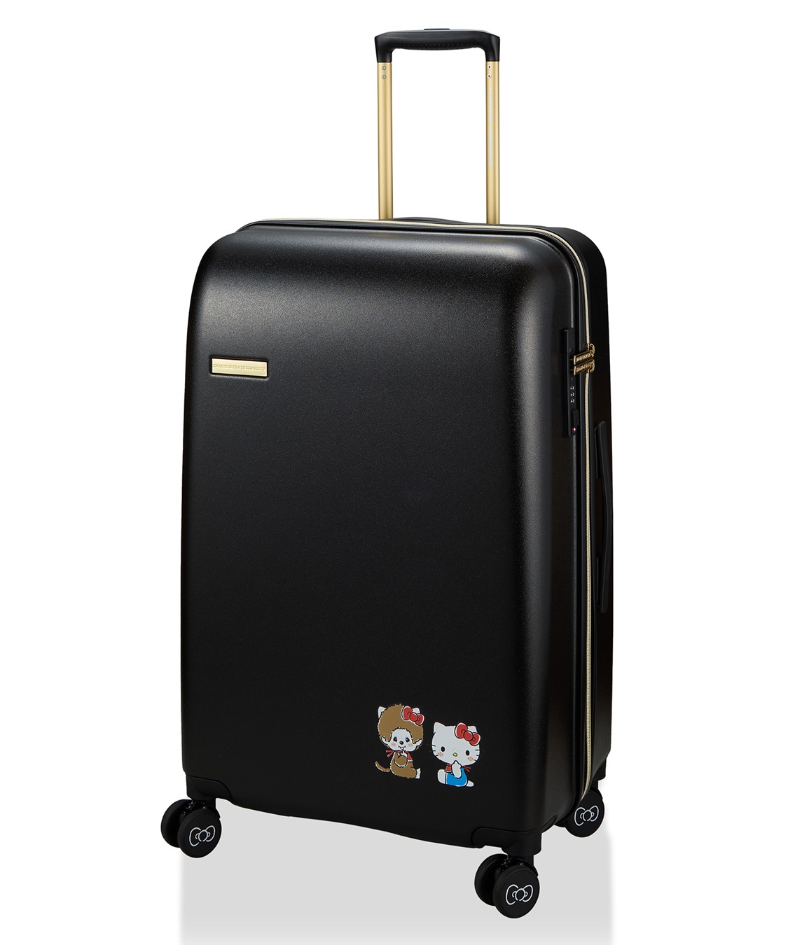 Life Style by cross marche 【MONCHHICHI×HELLO KITTY/モンチッチ×ハローキティ】スーツケース Lサイズ ドリンクホルダー付き ジッパータイプ_sub_2