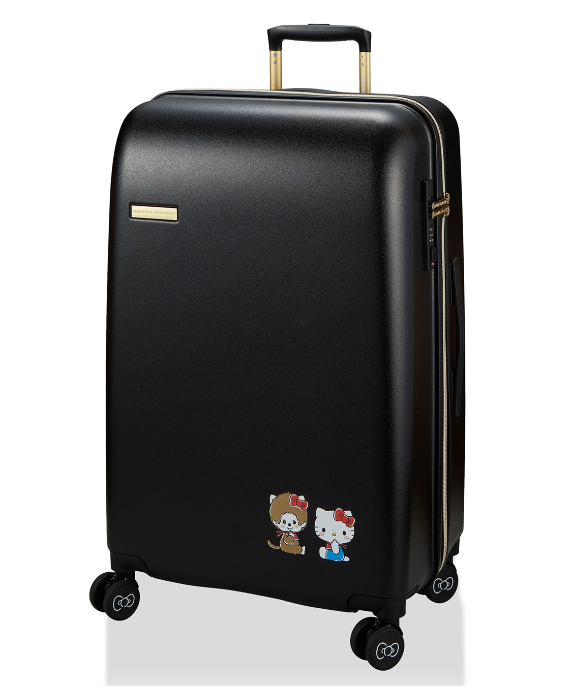 Life Style by cross marche 【MONCHHICHI×HELLO KITTY/モンチッチ×ハローキティ】スーツケース Lサイズ ドリンクホルダー付き ジッパータイプ_sub_3