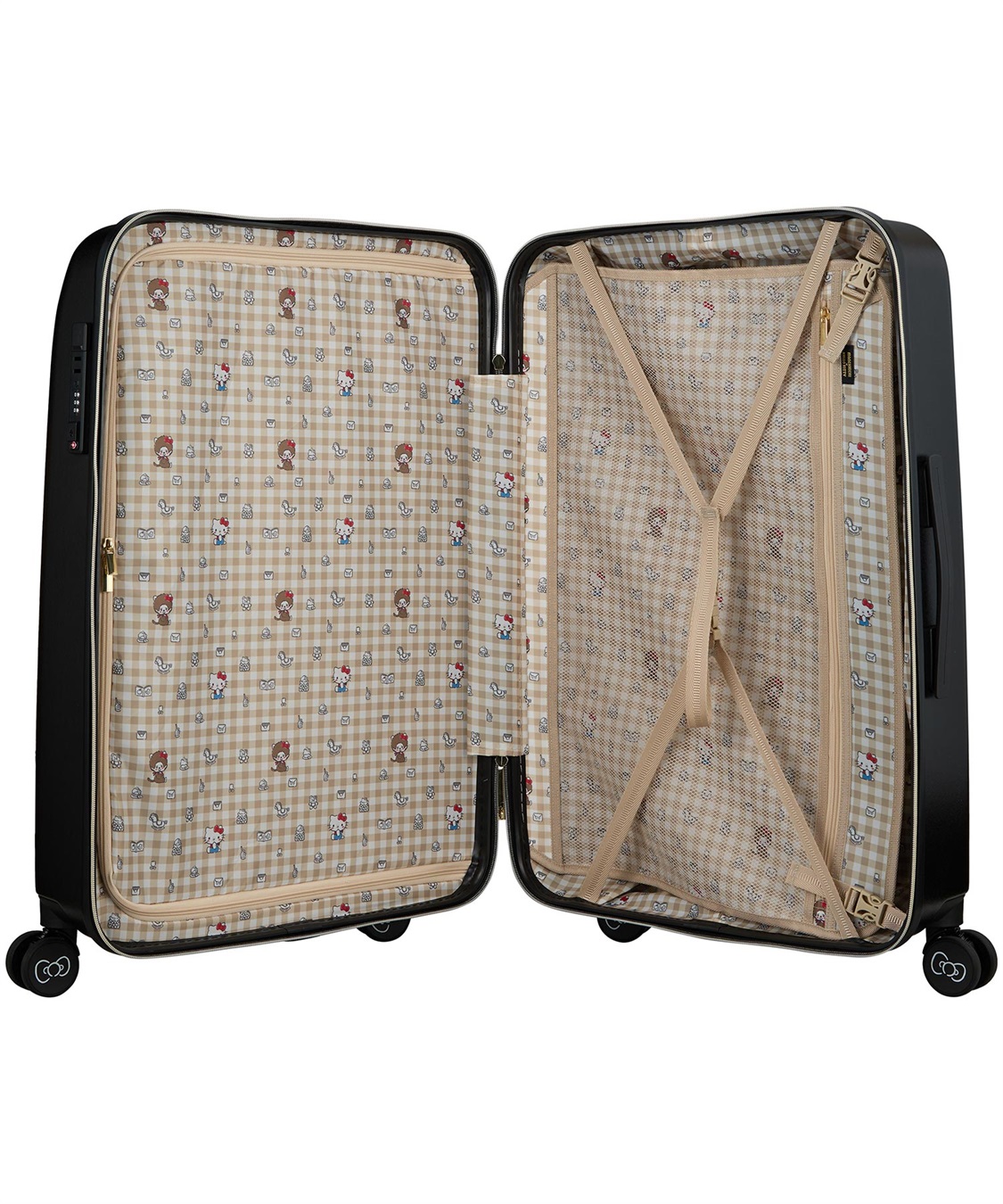 Life Style by cross marche 【MONCHHICHI×HELLO KITTY/モンチッチ×ハローキティ】スーツケース Lサイズ ドリンクホルダー付き ジッパータイプ_sub_10