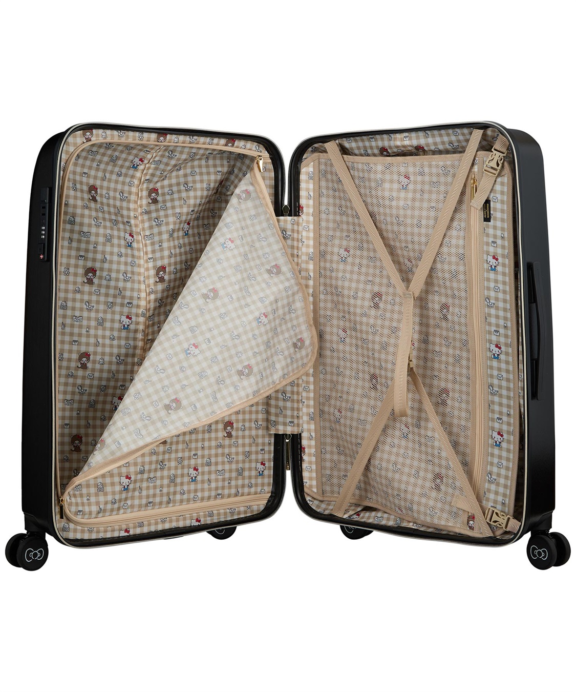 Life Style by cross marche 【MONCHHICHI×HELLO KITTY/モンチッチ×ハローキティ】スーツケース Lサイズ ドリンクホルダー付き ジッパータイプ_sub_11