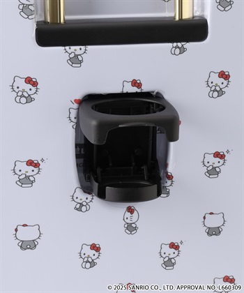 Life Style by cross marche 【sanrio characters】HELLO KITTY/ハローキティ スーツケース Sサイズ ドリンクホルダー付き ジッパータイプ《サンリオキャラクターズ》_subthumb_4