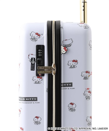 Life Style by cross marche 【sanrio characters】HELLO KITTY/ハローキティ スーツケース Sサイズ ドリンクホルダー付き ジッパータイプ《サンリオキャラクターズ》_subthumb_7