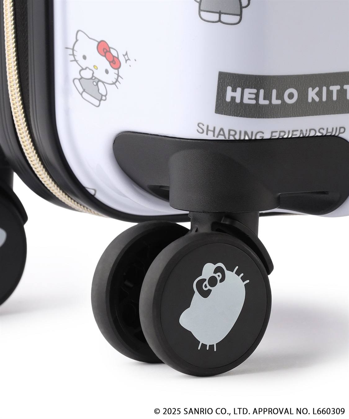 Life Style by cross marche 【sanrio characters】HELLO KITTY/ハローキティ スーツケース Sサイズ ドリンクホルダー付き ジッパータイプ《サンリオキャラクターズ》_sub_9