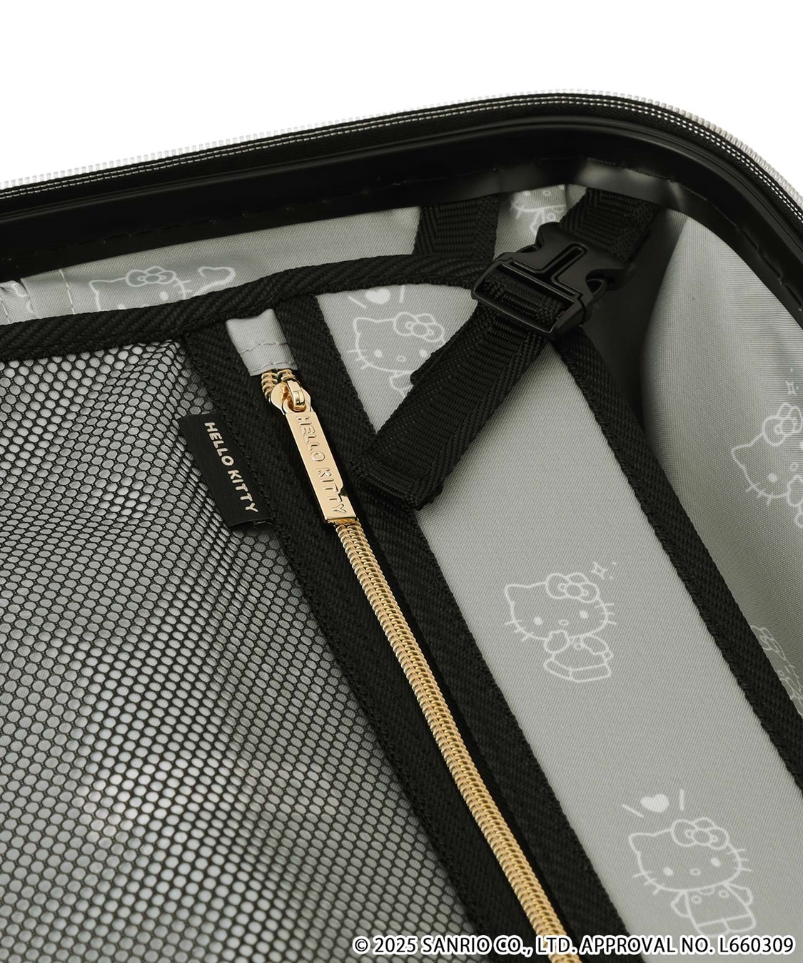 Life Style by cross marche 【sanrio characters】HELLO KITTY/ハローキティ スーツケース Sサイズ ドリンクホルダー付き ジッパータイプ《サンリオキャラクターズ》_sub_13