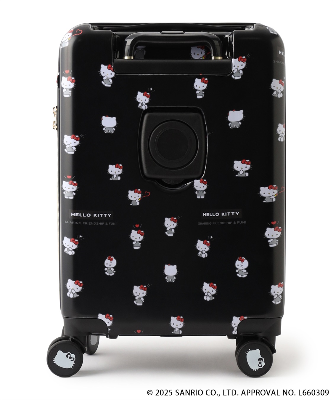 Life Style by cross marche 【sanrio characters】HELLO KITTY/ハローキティ スーツケース Sサイズ ドリンクホルダー付き ジッパータイプ《サンリオキャラクターズ》_sub_15