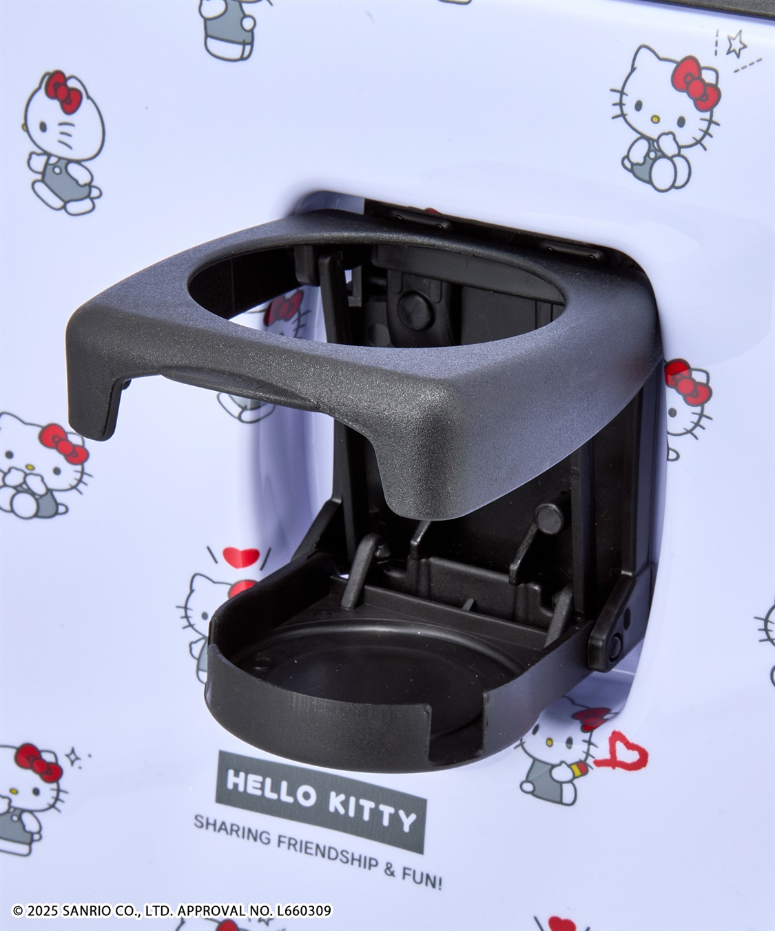 Life Style by cross marche 【sanrio characters】HELLO KITTY/ハローキティ スーツケース Sサイズ ドリンクホルダー付き ジッパータイプ《サンリオキャラクターズ》_sub_18