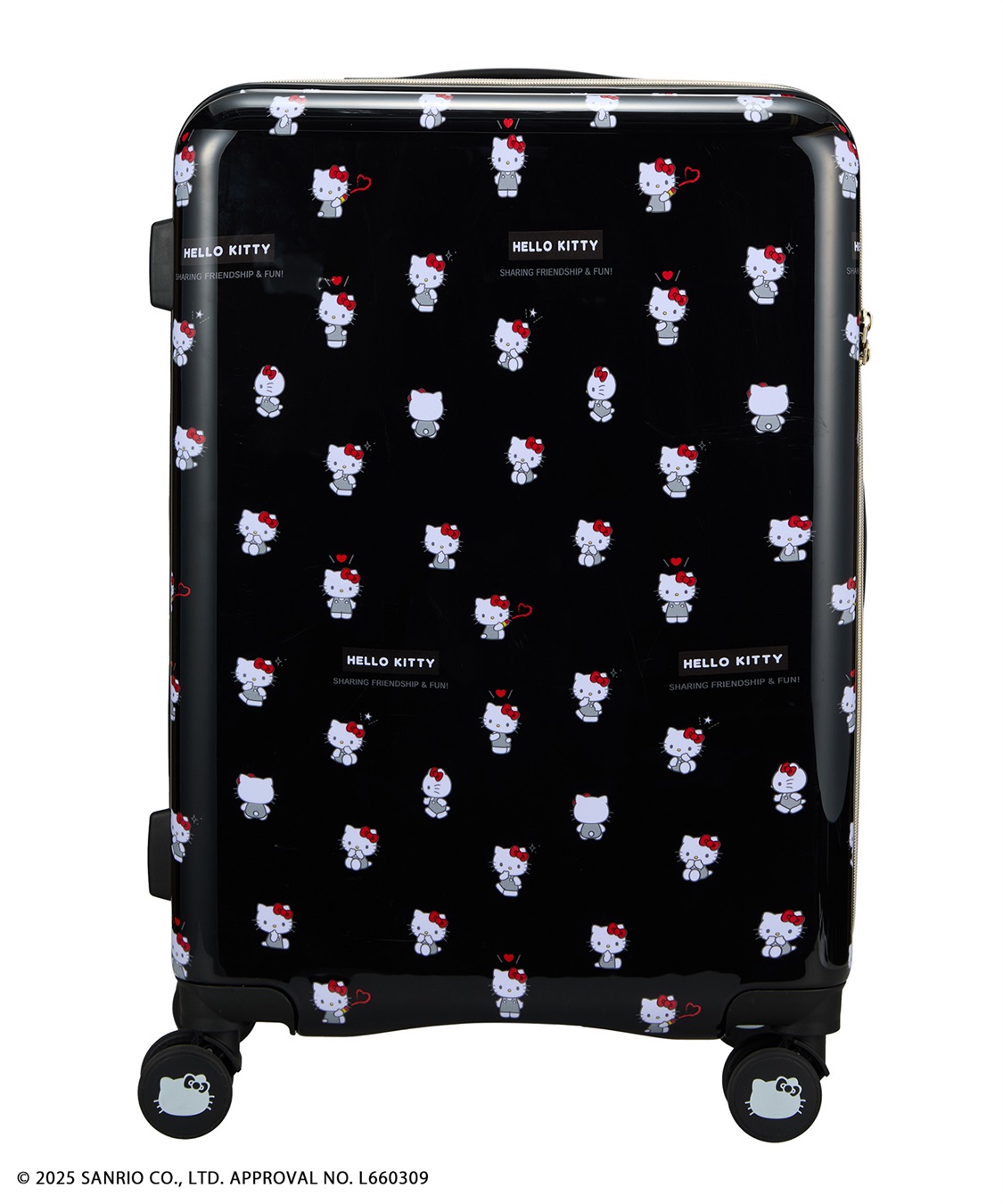 Life Style by cross marche 【sanrio characters】HELLO KITTY/ハローキティ スーツケース Sサイズ ドリンクホルダー付き ジッパータイプ《サンリオキャラクターズ》_sub_19