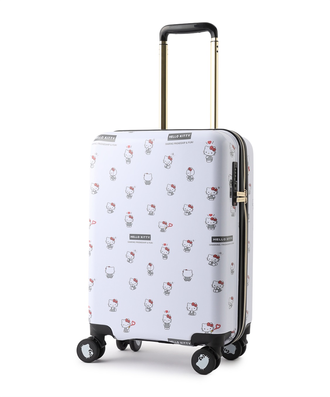 Life Style by cross marche 【sanrio characters】HELLO KITTY/ハローキティ スーツケース Sサイズ ドリンクホルダー付き ジッパータイプ《サンリオキャラクターズ》_sub_21