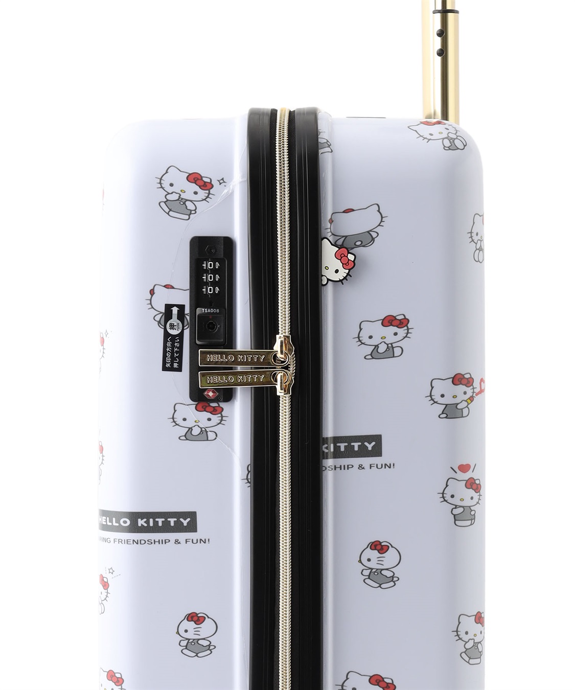 Life Style by cross marche 【sanrio characters】HELLO KITTY/ハローキティ スーツケース Sサイズ ドリンクホルダー付き ジッパータイプ《サンリオキャラクターズ》_sub_26