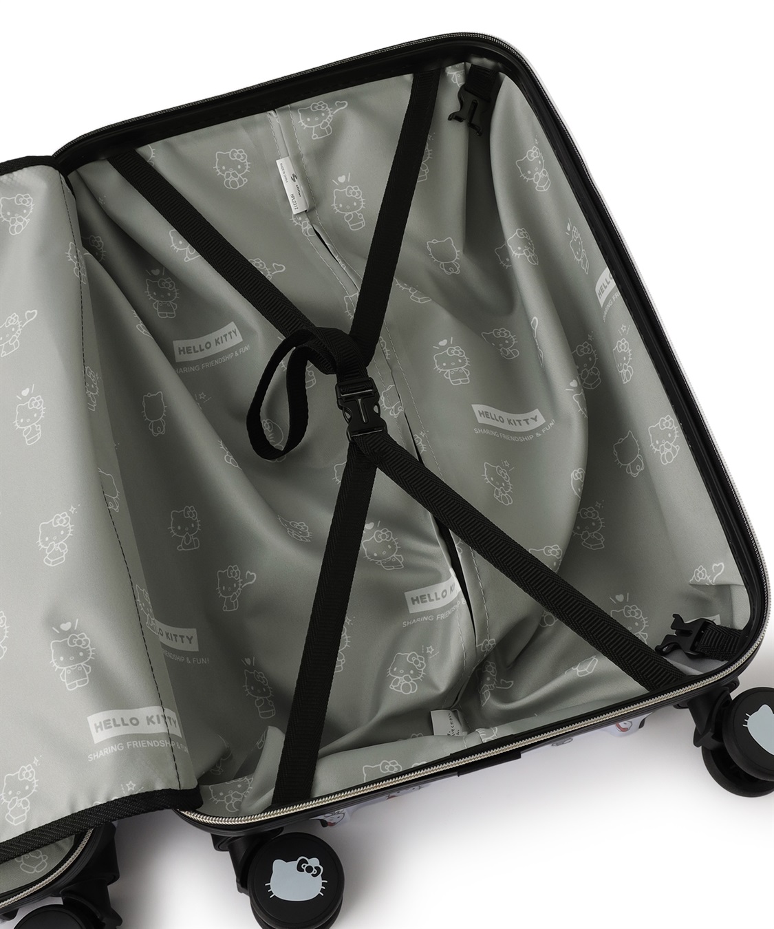 Life Style by cross marche 【sanrio characters】HELLO KITTY/ハローキティ スーツケース Sサイズ ドリンクホルダー付き ジッパータイプ《サンリオキャラクターズ》_sub_29
