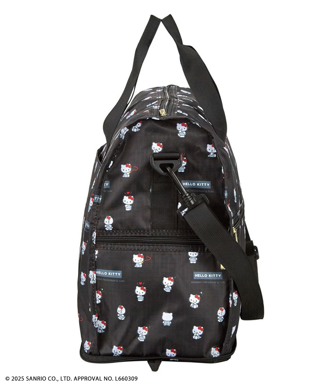 Life Style by cross marche 【sanrio characters】HELLO KITTY/ハローキティ 折りたたみ ボストンバッグ Mサイズ《サンリオキャラクターズ》_sub_4