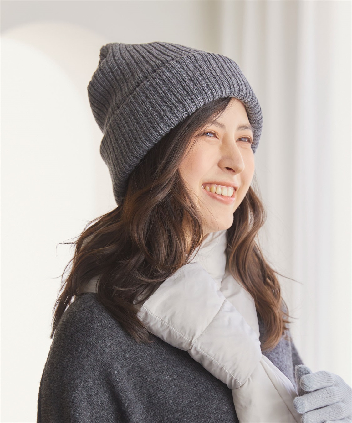 涼活本舗/温活本舗 【温活本舗】裏フリースニット帽子_sub_4